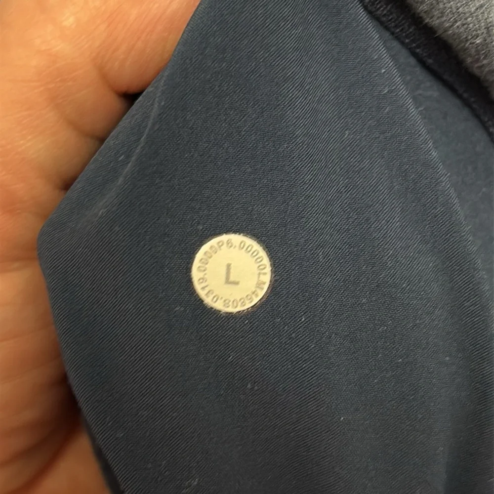 Lululemon Men’s City Sweat‎ Zip Blue Hoodie French Terry - size Large